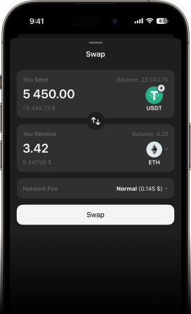 Tangem Wallet App Swap